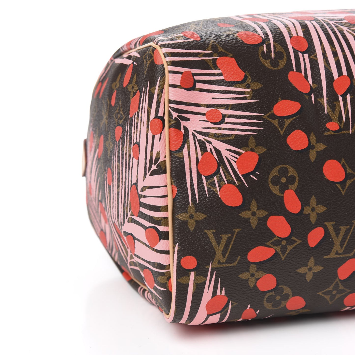 Monogram Jungle Dots Speedy 30 Sugar Pink Poppy