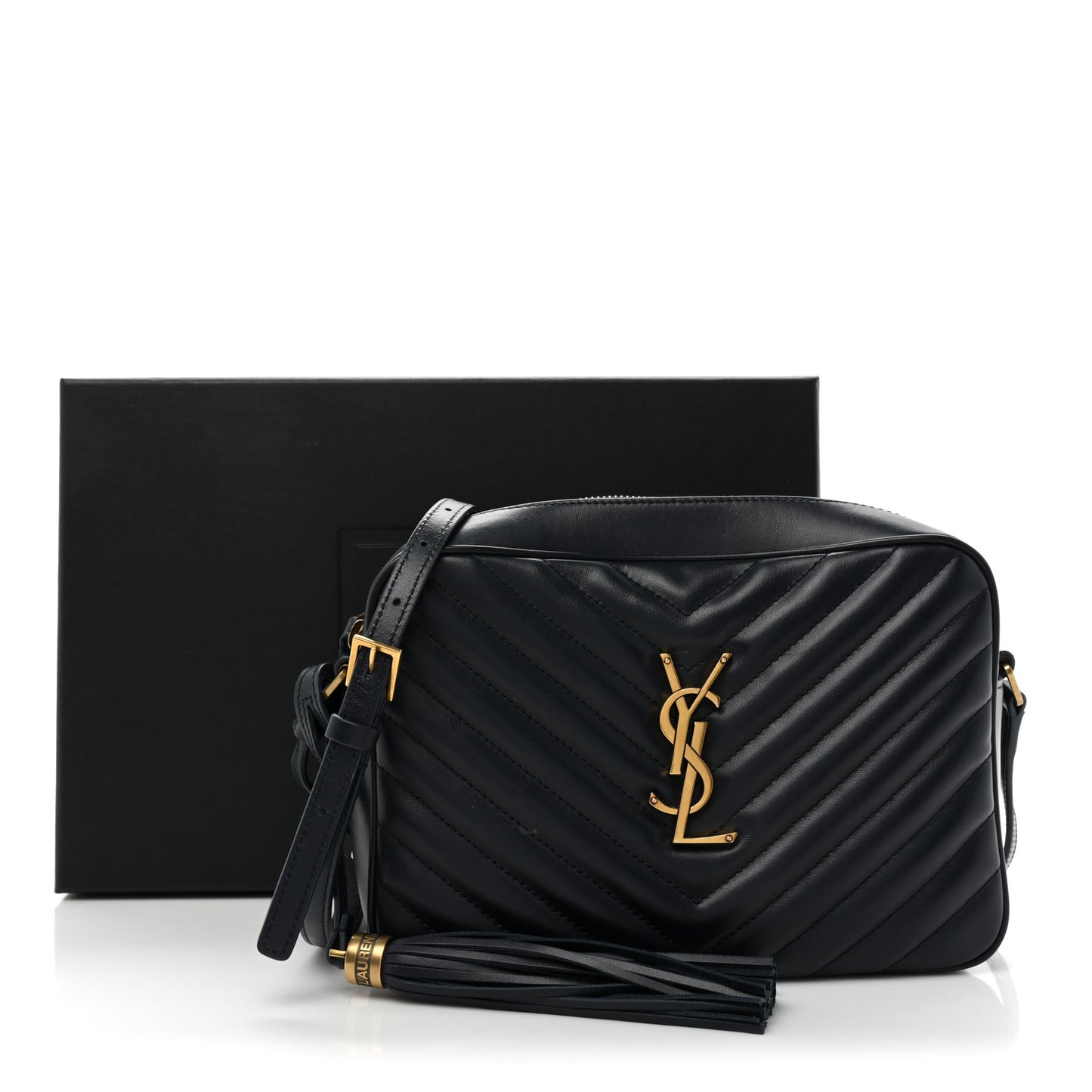 Calfskin Matelasse Monogram Lou Camera Bag Deep Marine