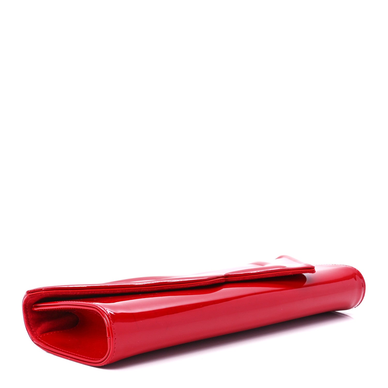 Christian Louboutin Patent So Kate Baguette Clutch Fraise 4 of 11