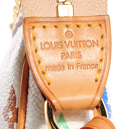Louis Vuitton Monogram Multicolor Pochette Accessories White 6 of 8