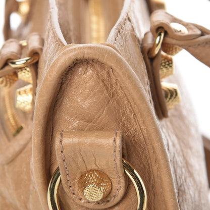 Balenciaga Agneau Giant 12 Gold Hardware Mini City Beige Nougatine 8 of 11
