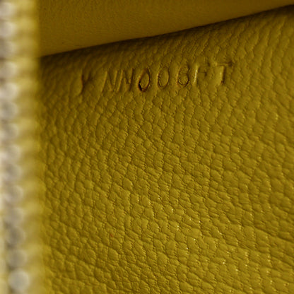 Hermes Chevre Mysore Kelly Wallet To Go Lime 7 of 12