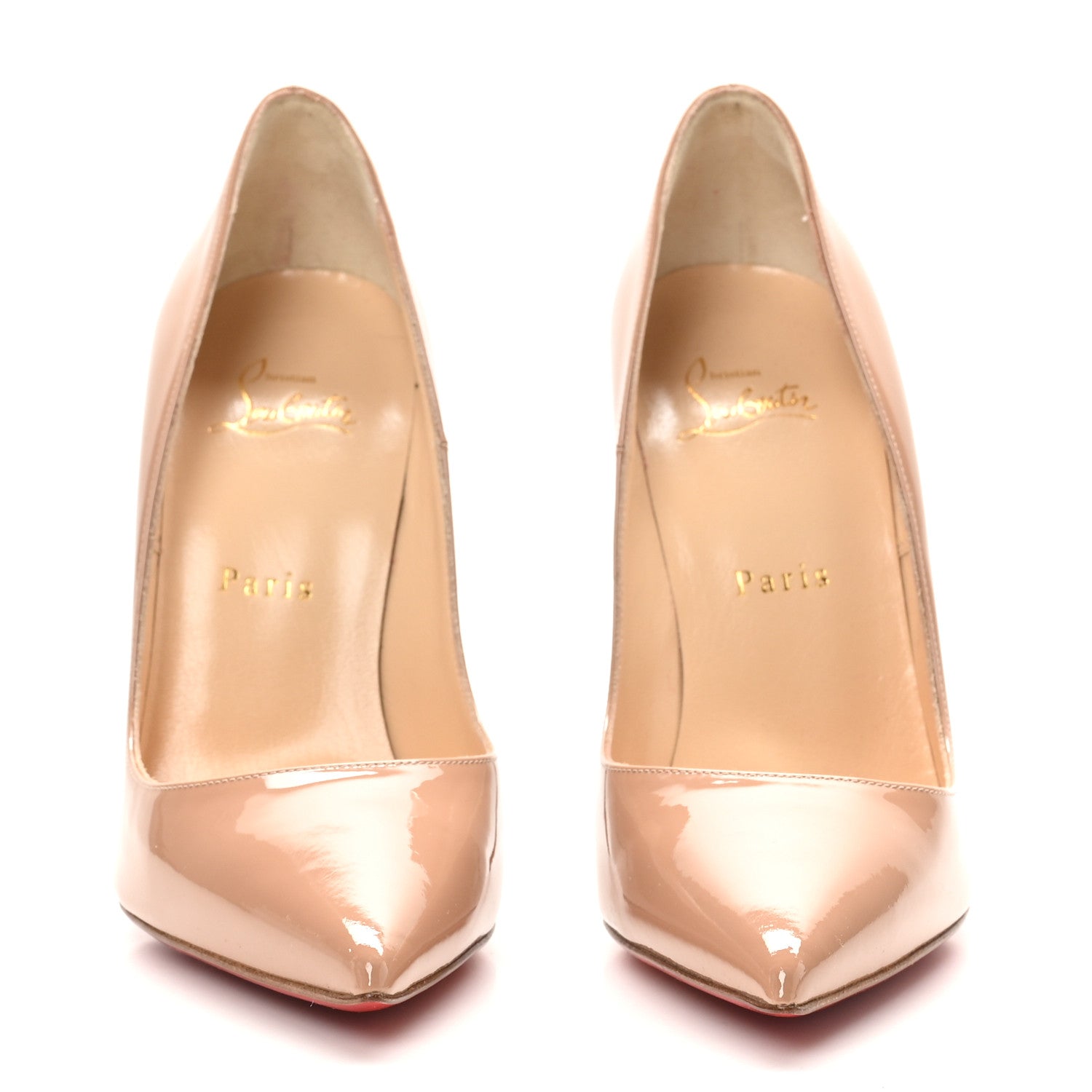 Christian Louboutin Patent So Kate 120 Pumps 38.5 Nude 3 of 8