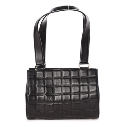 Chanel Lambskin Chocolate Bar Quilted CC Shoulder Bag Black 1 of 11