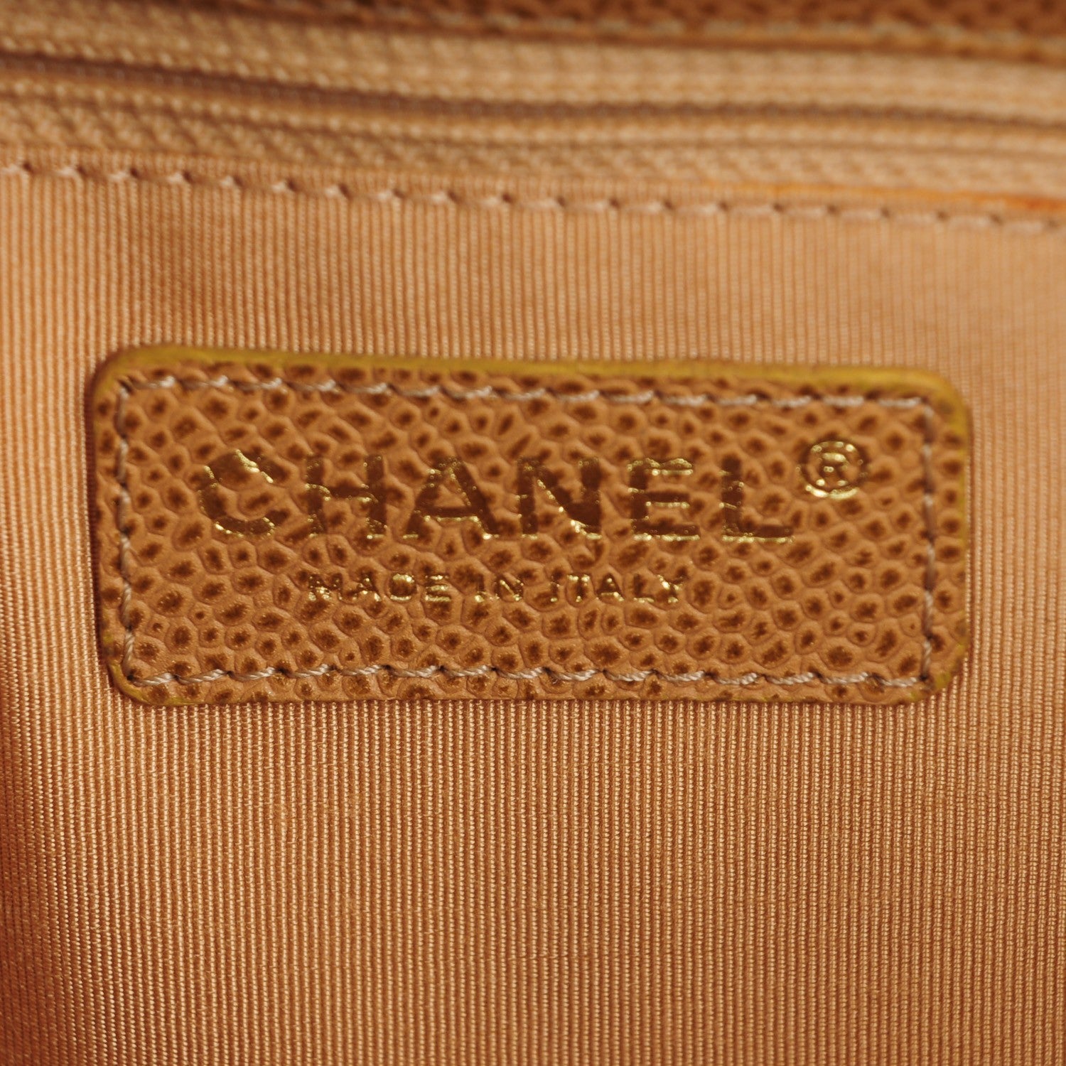 Chanel Caviar Quilted Petit Shopping Tote PST Beige 6 of 9