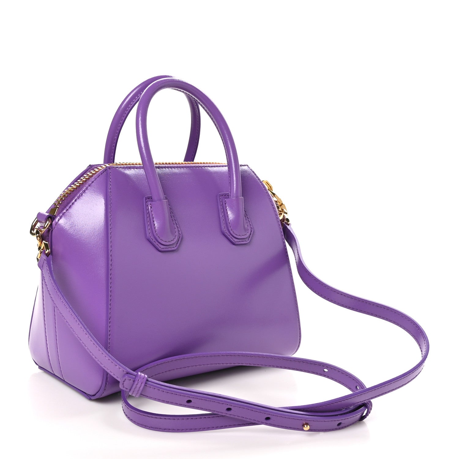 Givenchy Shiny Lord Calfskin Mini Antigona Ultraviolet 3 of 9