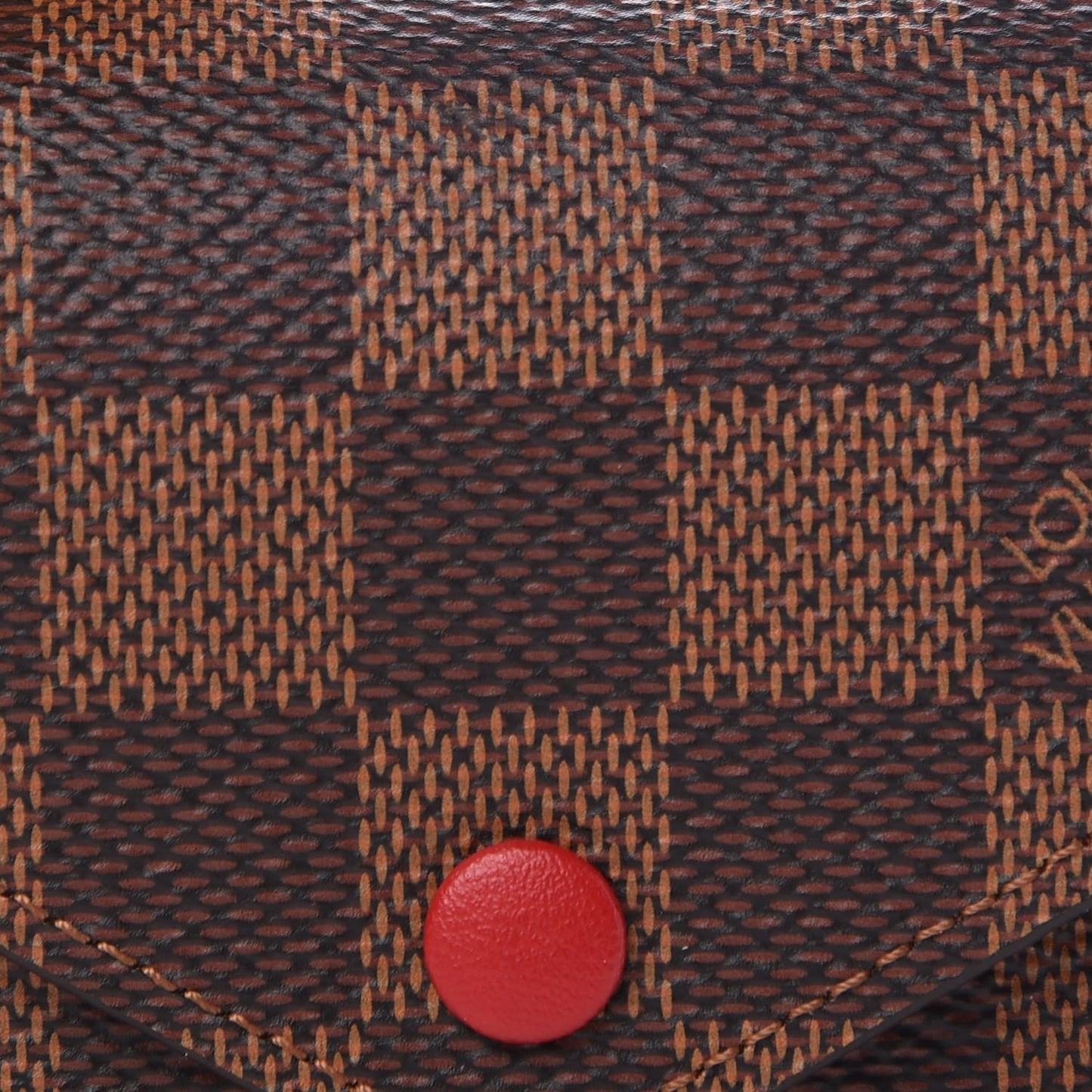 Damier Ebene Victorine Wallet Red