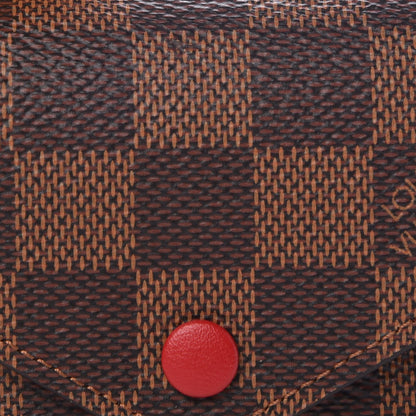 Louis Vuitton Damier Ebene Victorine Wallet Red 8 of 9