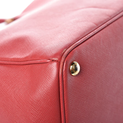 Prada Saffiano Large Galleria Double Zip Tote Fuoco 12 of 17