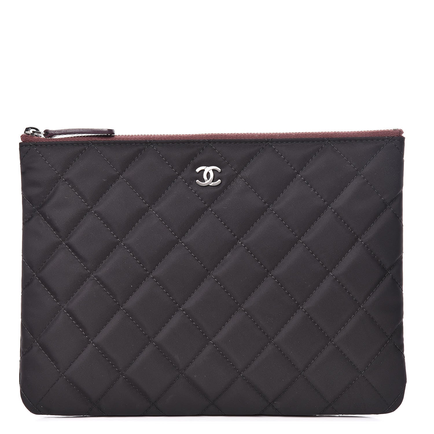 Chanel Nylon Quilted Medium Cosmetic Case Black 1 of 12