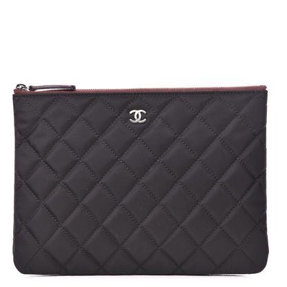 Chanel Nylon Quilted Medium Cosmetic Case Black 1 of 12