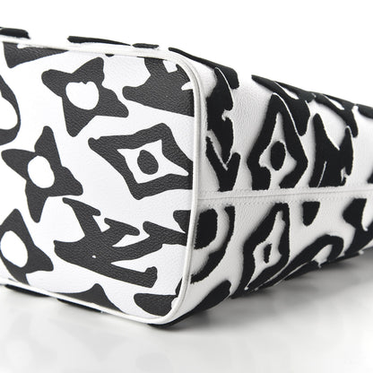 Louis Vuitton X UF Tufted Monogram Neverfull MM Black White 7 of 11