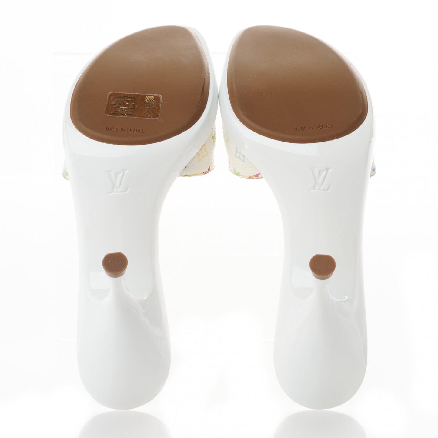 Monogram Multicolor Sandal Mule 35 White