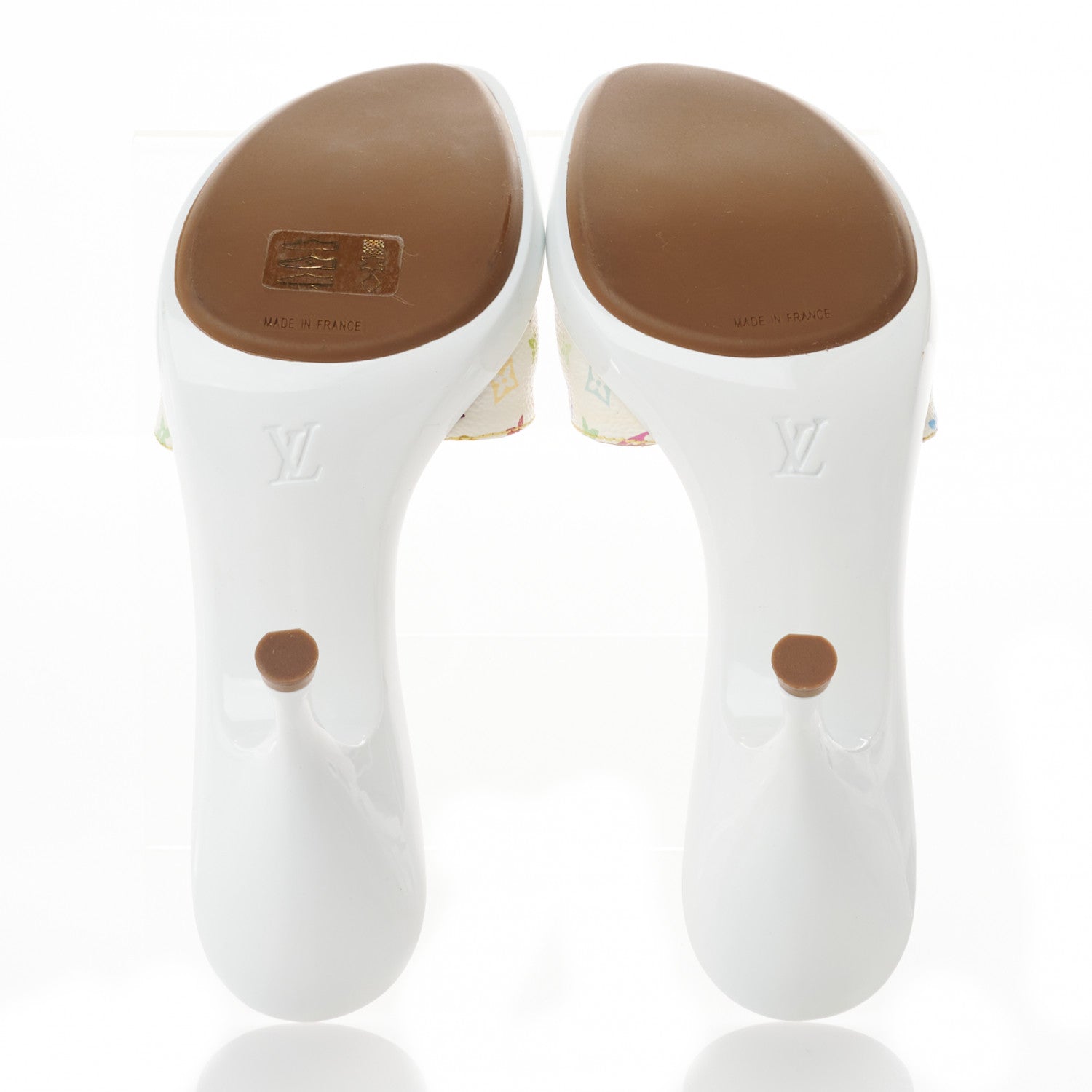 Louis Vuitton Monogram Multicolor Sandal Mule 35 White 5 of 8