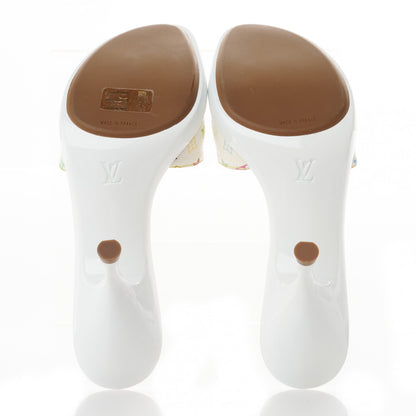 Louis Vuitton Monogram Multicolor Sandal Mule 35 White 5 of 8