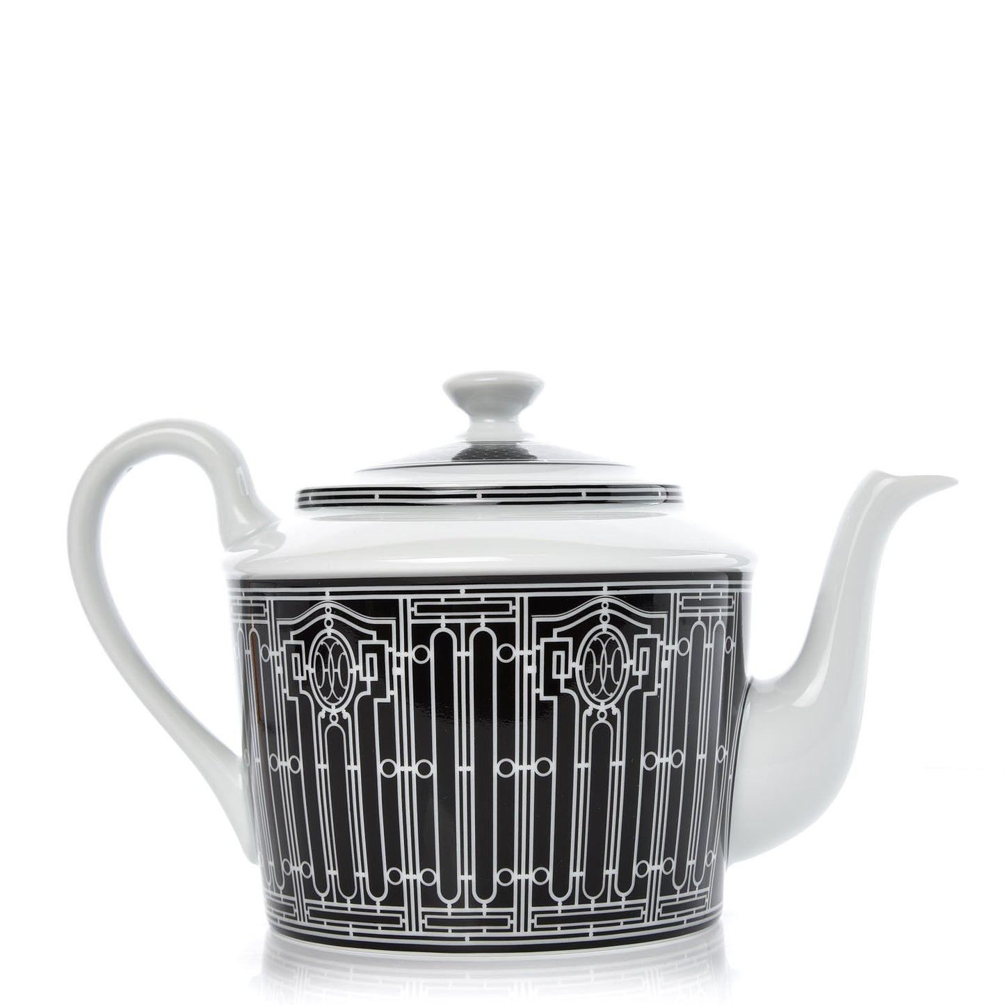 Porcelain H Deco Coffee/Tea Pot
