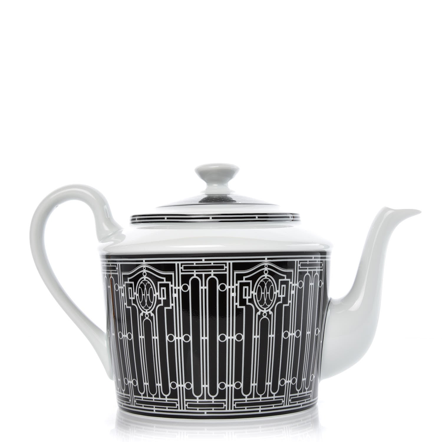 Hermes Porcelain H Deco Coffee/Tea Pot 1 of 6