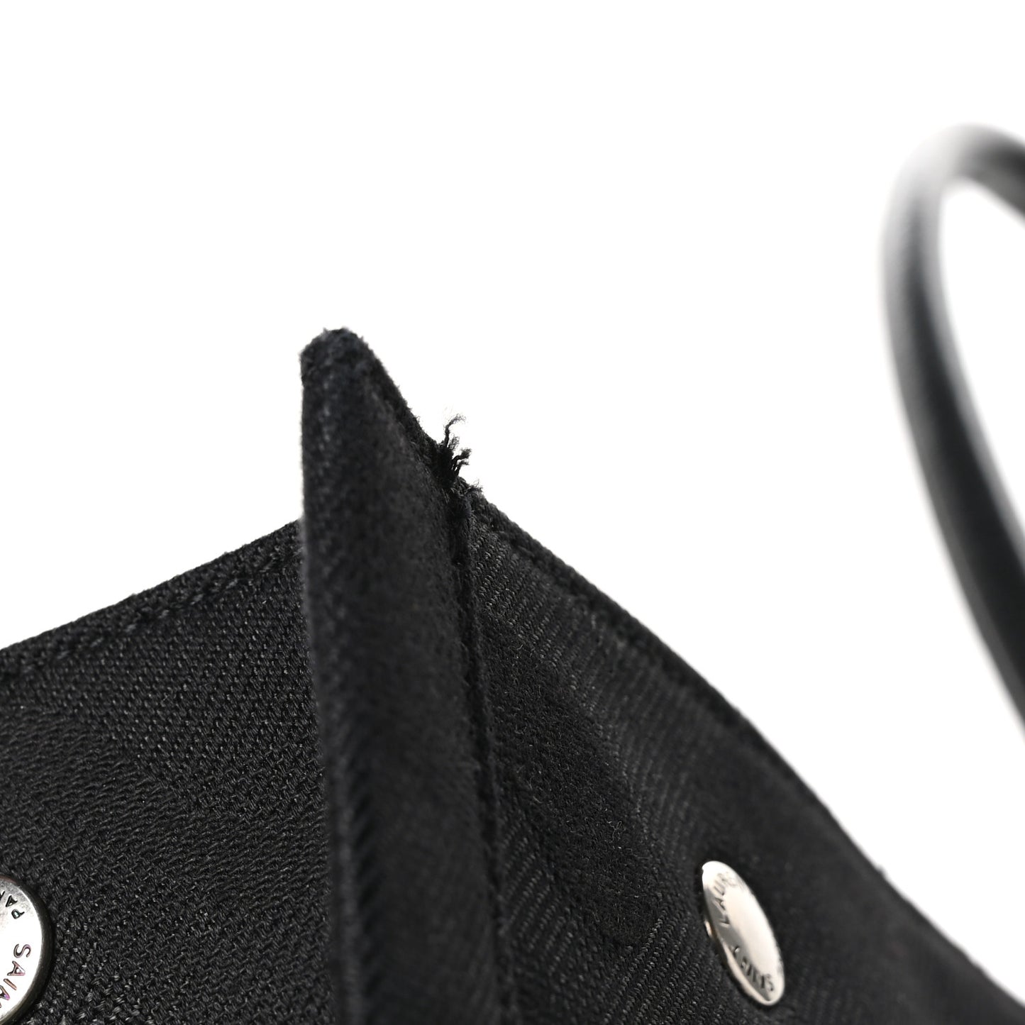 Linen Calfskin Camouflage Rive Gauche Tote Black