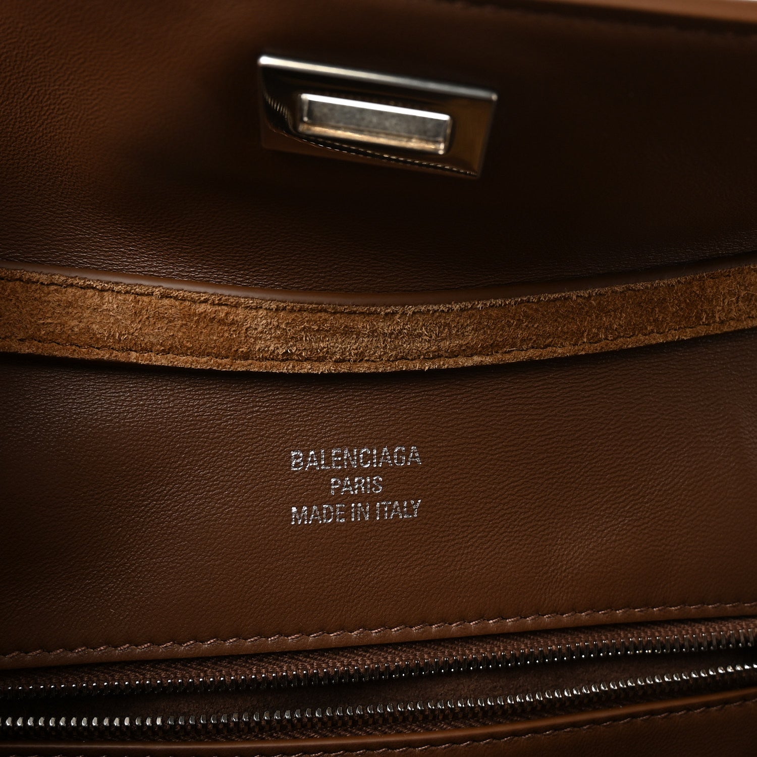 Balenciaga Waxed Suede Small Rodeo Top Handle Handbag Camel 6 of 9