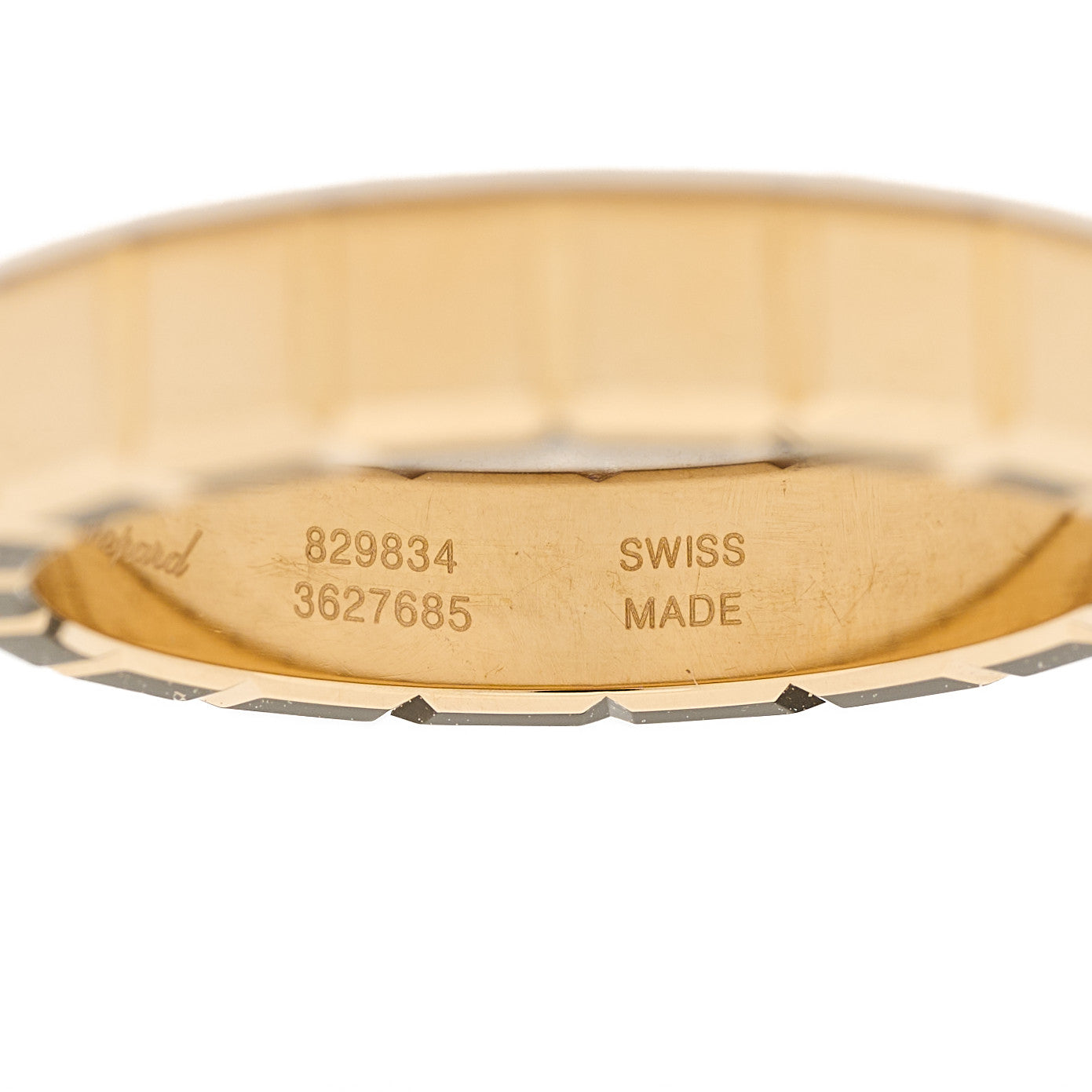 Chopard 18K Yellow Gold Ice Cube Band Ring 54 7 4 of 6