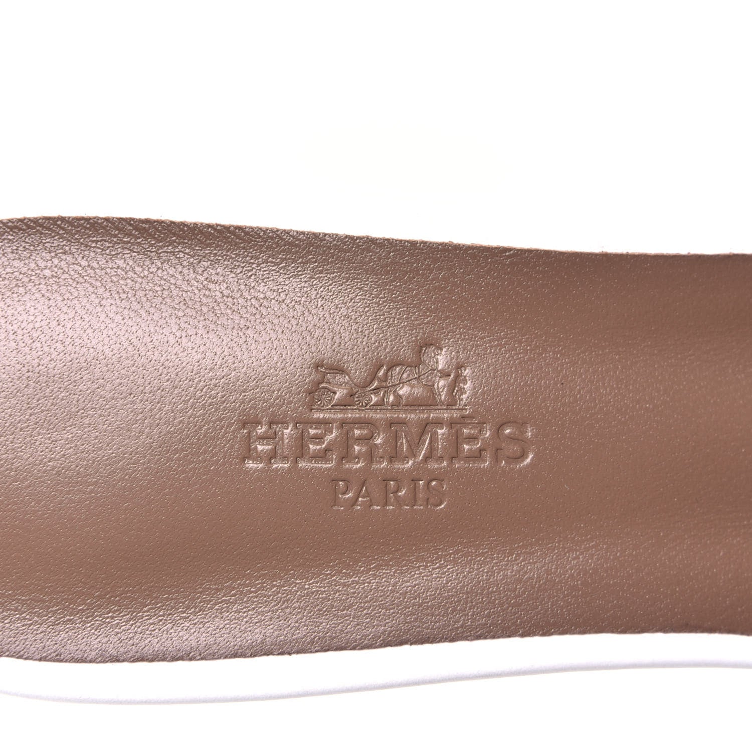 Hermes Calfskin Dreamy Sandals 38 White 9 of 11