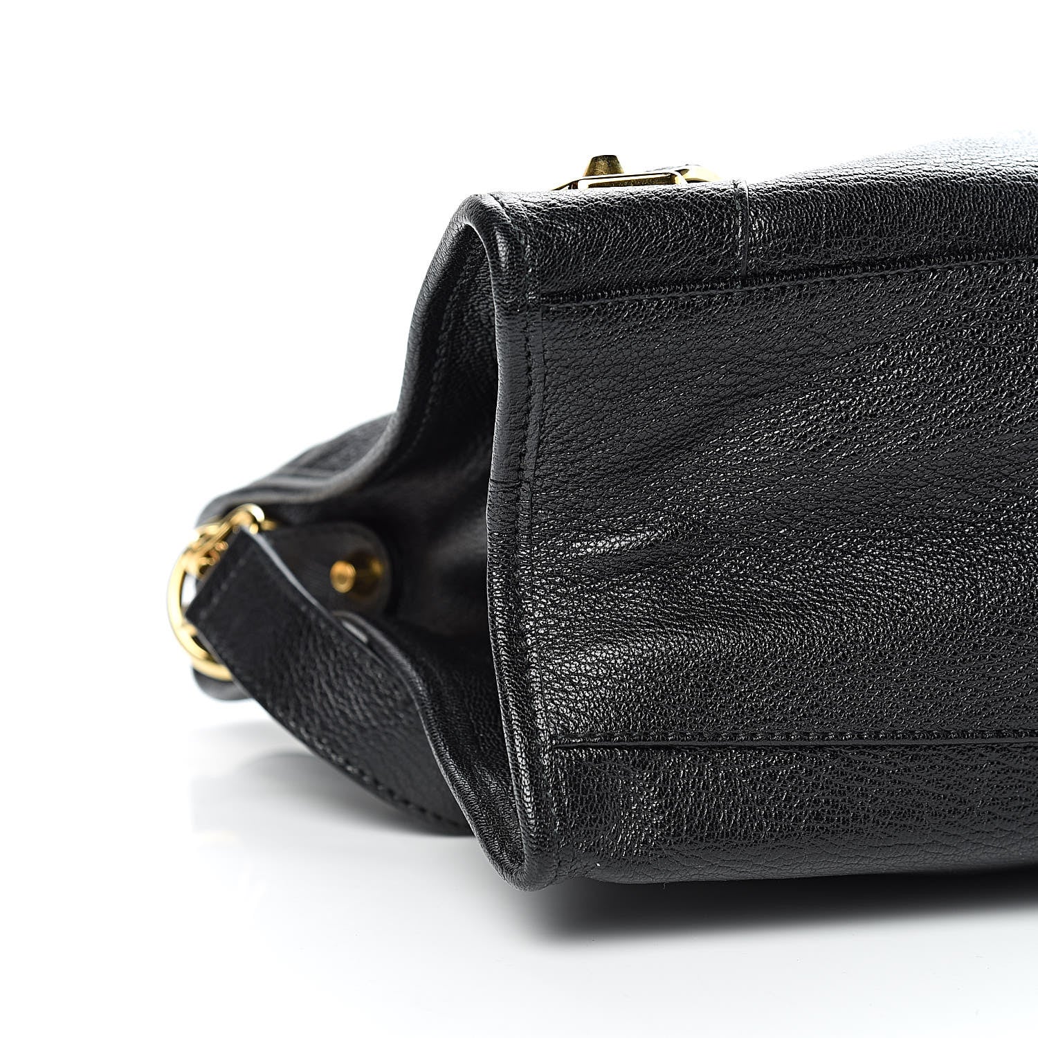 Balenciaga Chevre Gold Metallic Edge Hardware City Black 9 of 11