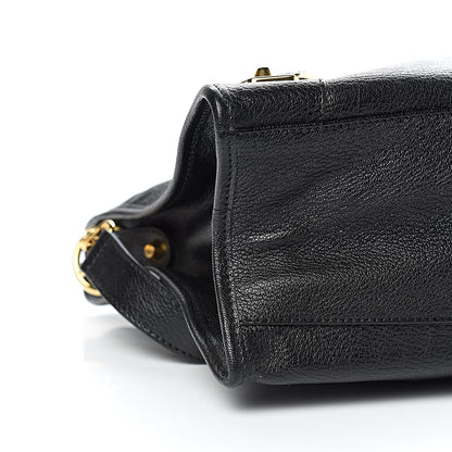 Balenciaga Chevre Gold Metallic Edge Hardware City Black 9 of 11