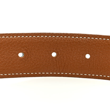 Hermes Box Togo 32mm H Belt 105 42 Black Gold 4 of 5