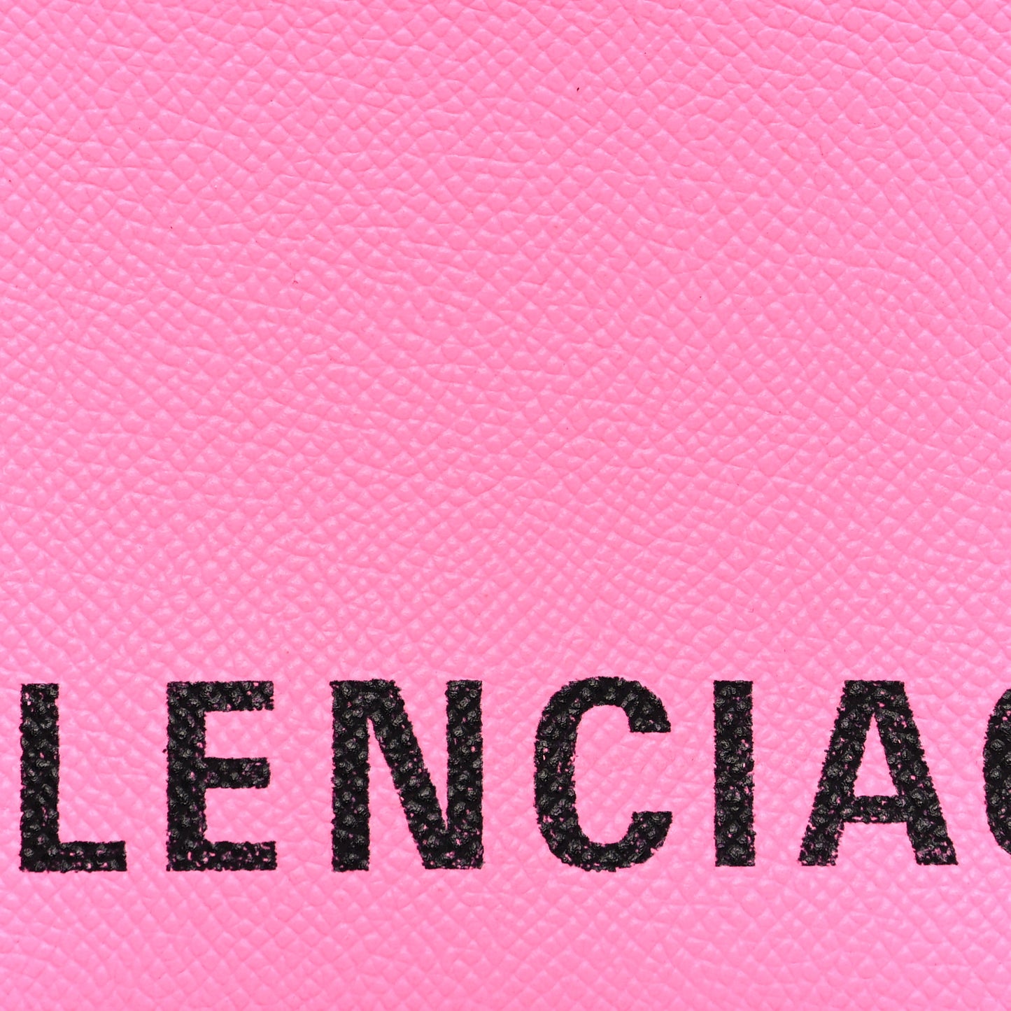 Grained Calfskin Logo XS Ville Camera Bag Acid Pink Black