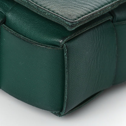 Bottega Veneta Lambskin Maxi Intrecciato Cassette Crossbody Bag Raintree Green 7 of 7