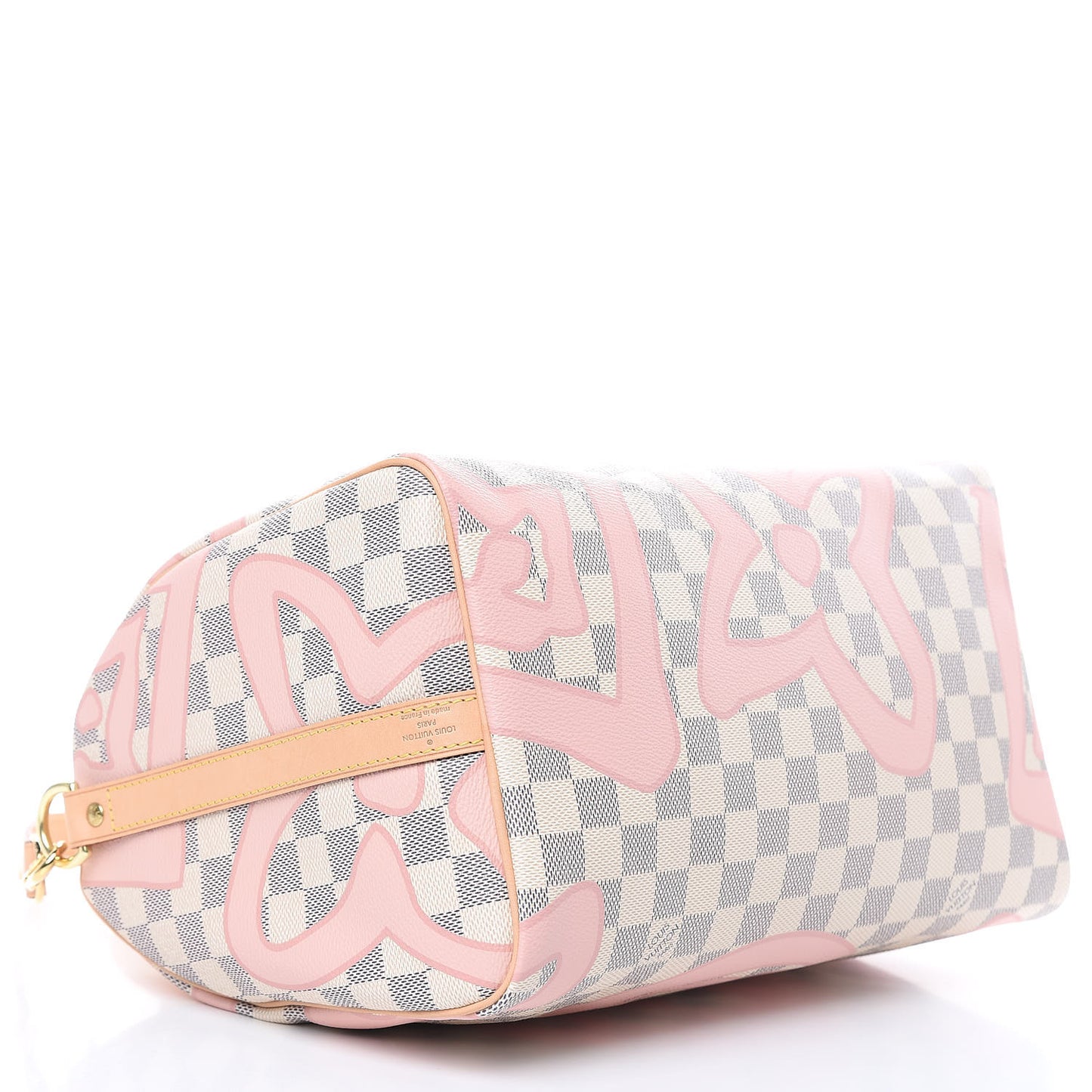 Damier Azur Tahitienne Speedy Bandouliere 30 Rose Ballerine