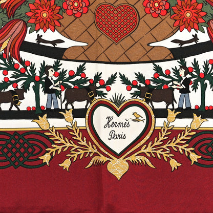 Hermes Silk Decoupages Scarf 90 2 of 3