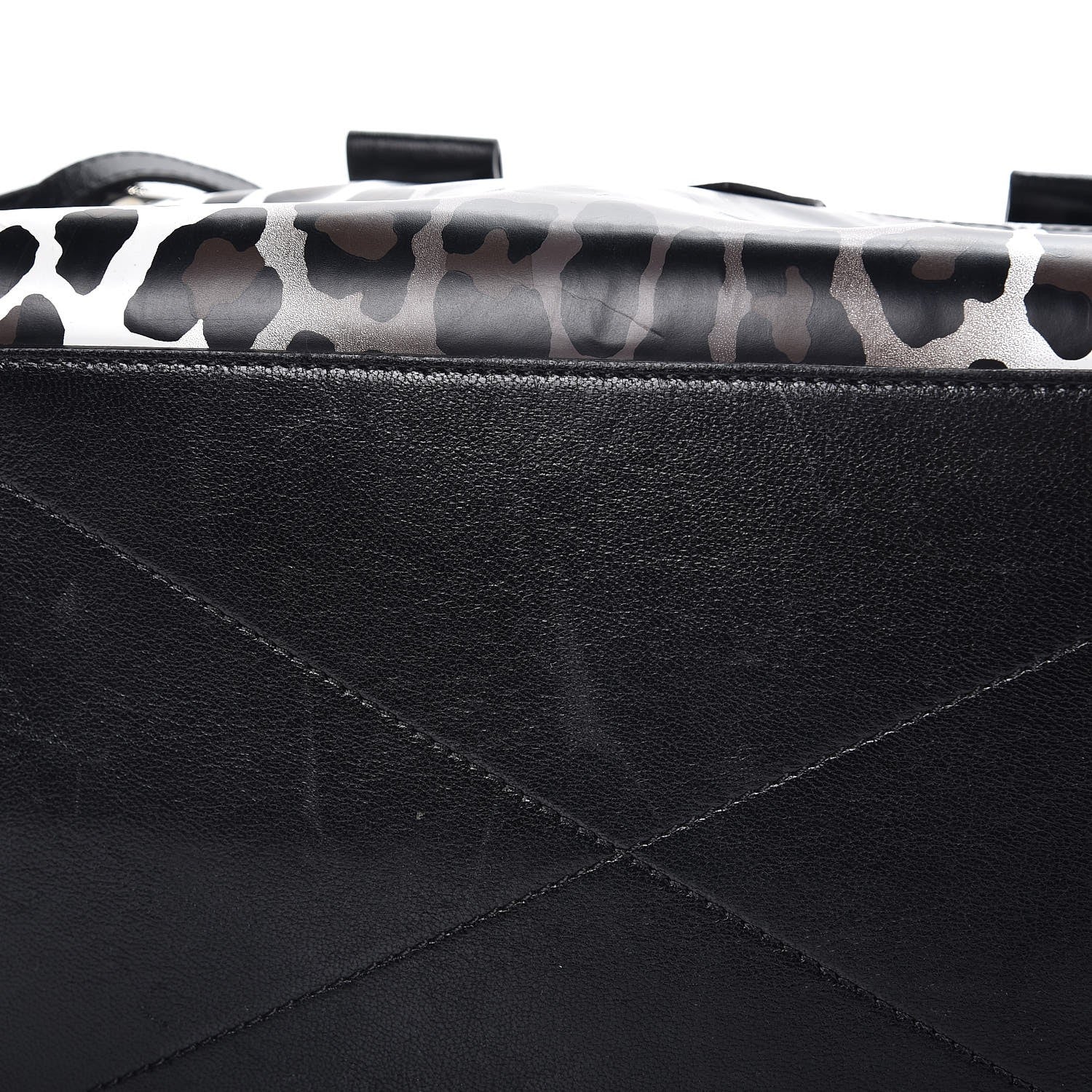 Marc Jacobs Coated Lambskin Leopard Print Antonia Tote Natural 8 of 10