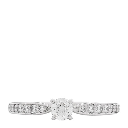Tiffany Platinum Diamond .20ct Round Brilliant Harmony Engagement Ring 50 5.5 1 of 5