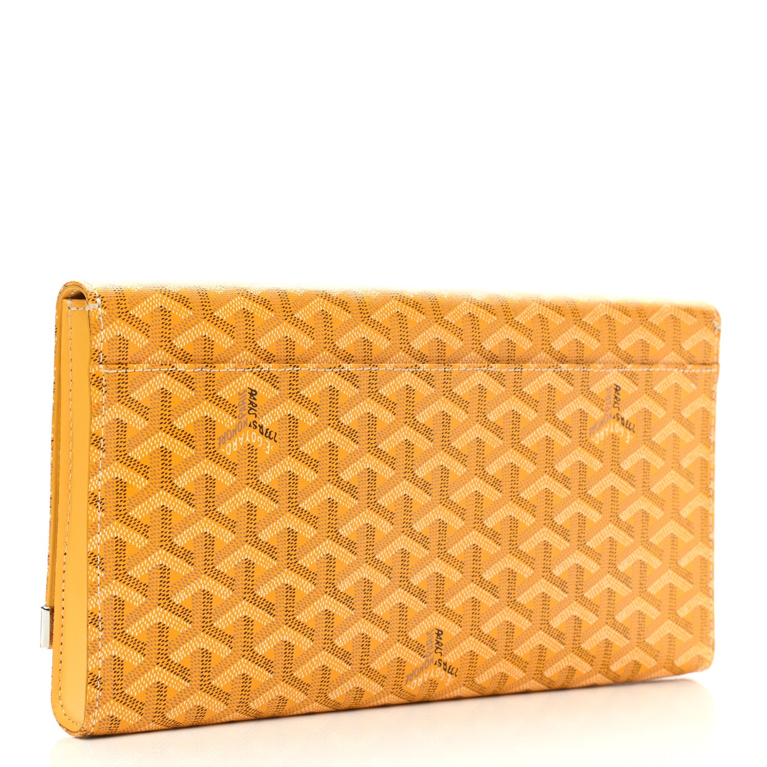 Goyard Goyardine Monte Carlo Bois Clutch Yellow 3 of 7
