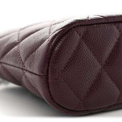 Chanel Caviar Quilted Classic Clutch With Chain Dark Burgundy 9 of 10