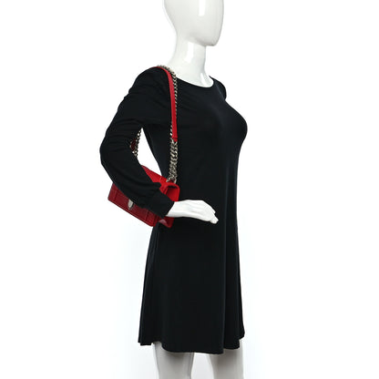 Christian Dior Grained Calfskin Small Diorama Flap Bag Red 2 of 9