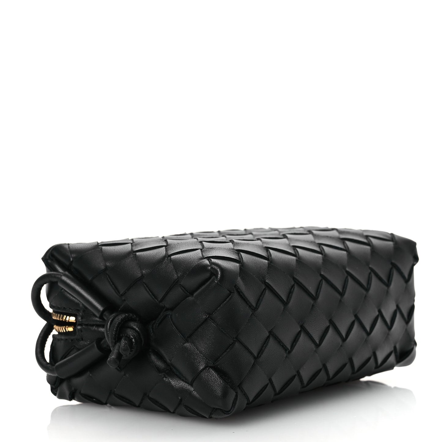Nappa Intrecciato Mini Loop Camera Bag Black