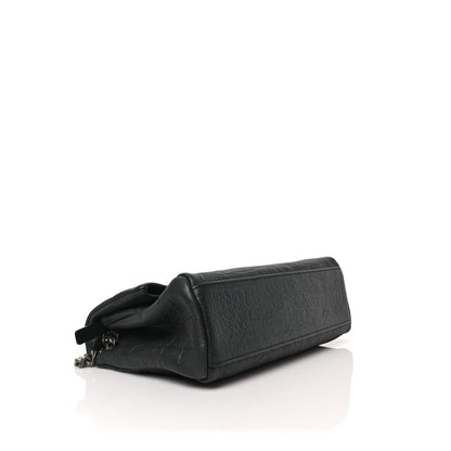 Saint Laurent Crocodile Embossed Calfskin Medium West Hollywood Monogram Fold-Over Black 4 of 8