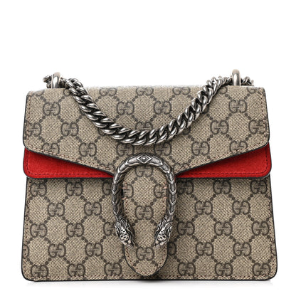 Gucci GG Supreme Monogram Mini Dionysus Shoulder Bag Hibiscus Red 1 of 10