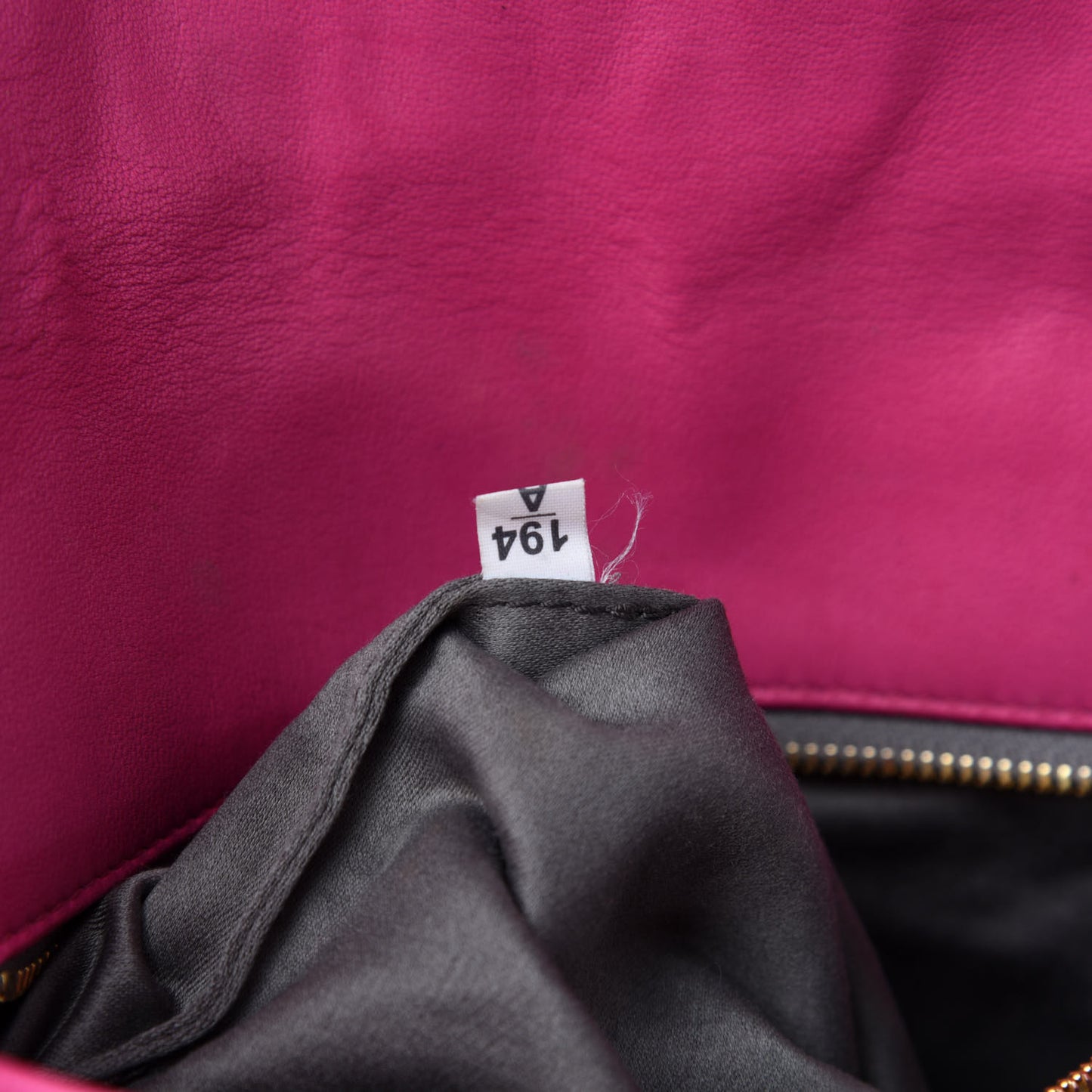 Nappa Matelasse Crystal Flap Clutch Fuxia