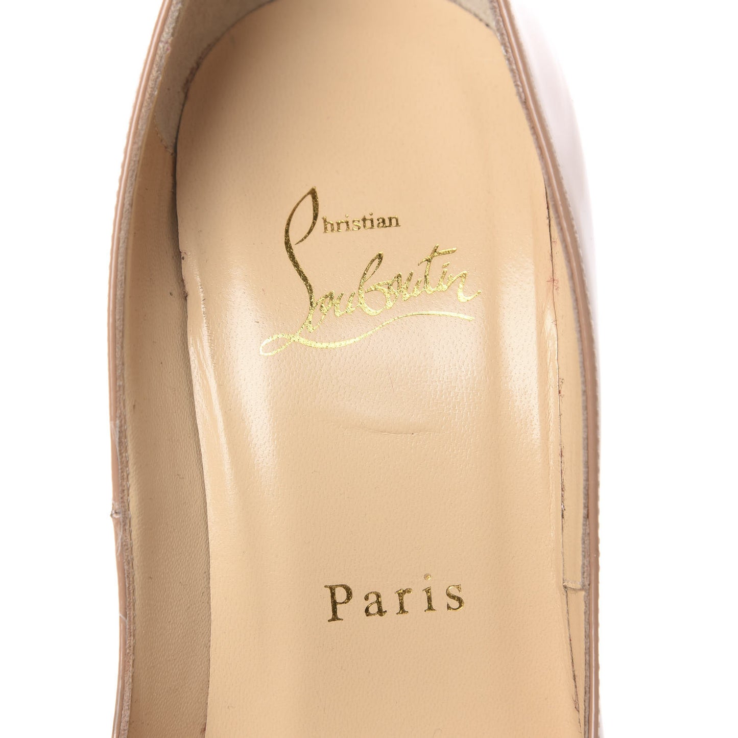 Patent Lady Peep 150 Pumps 37.5 Nude
