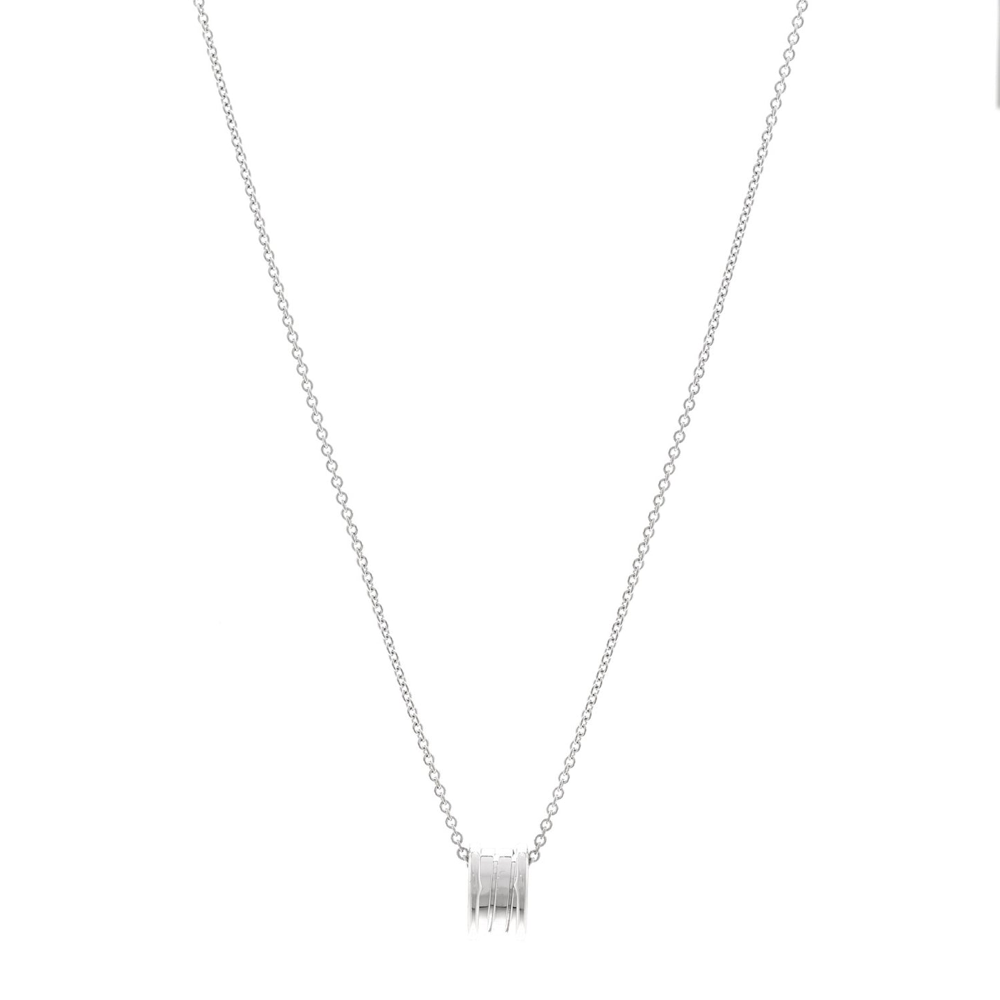 18K White Gold B.Zero1 Pendant Necklace