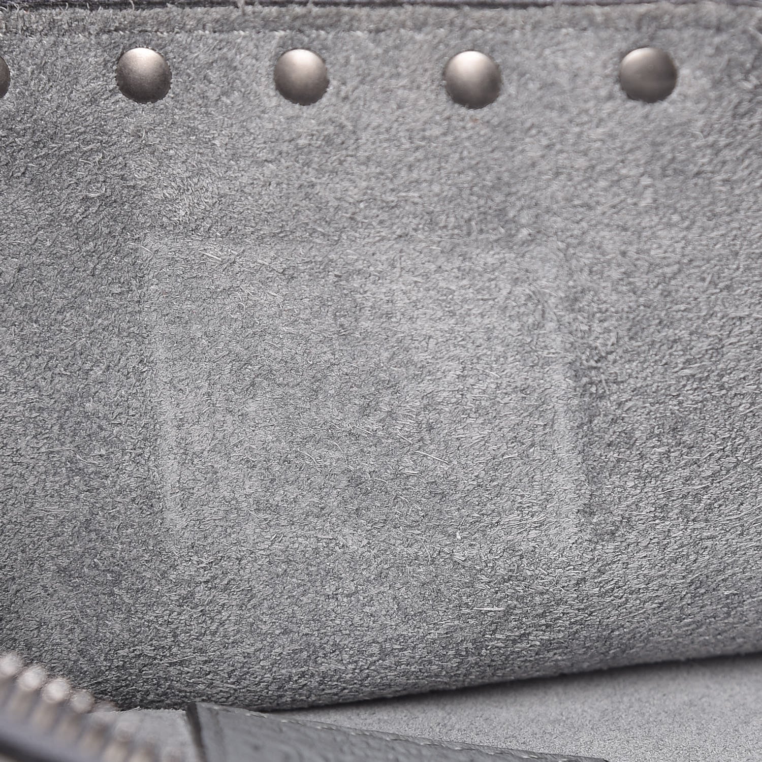 Valentino Garavani Grained Calfskin Turquoise Large Rockstud Rolling Zip Pouch Light Stone 8 of 9