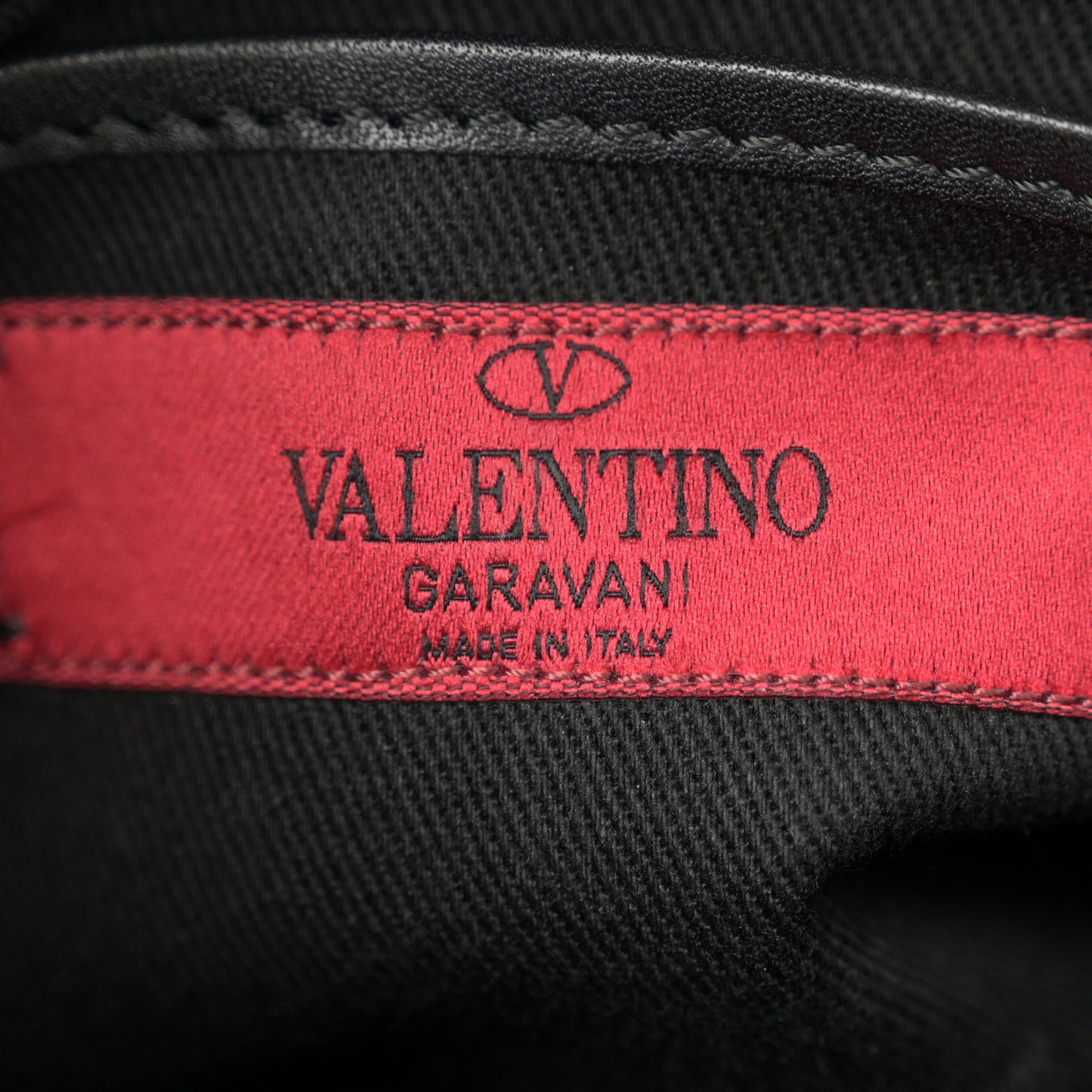 Vitello Rockstud Flap Wallet On Strap Black