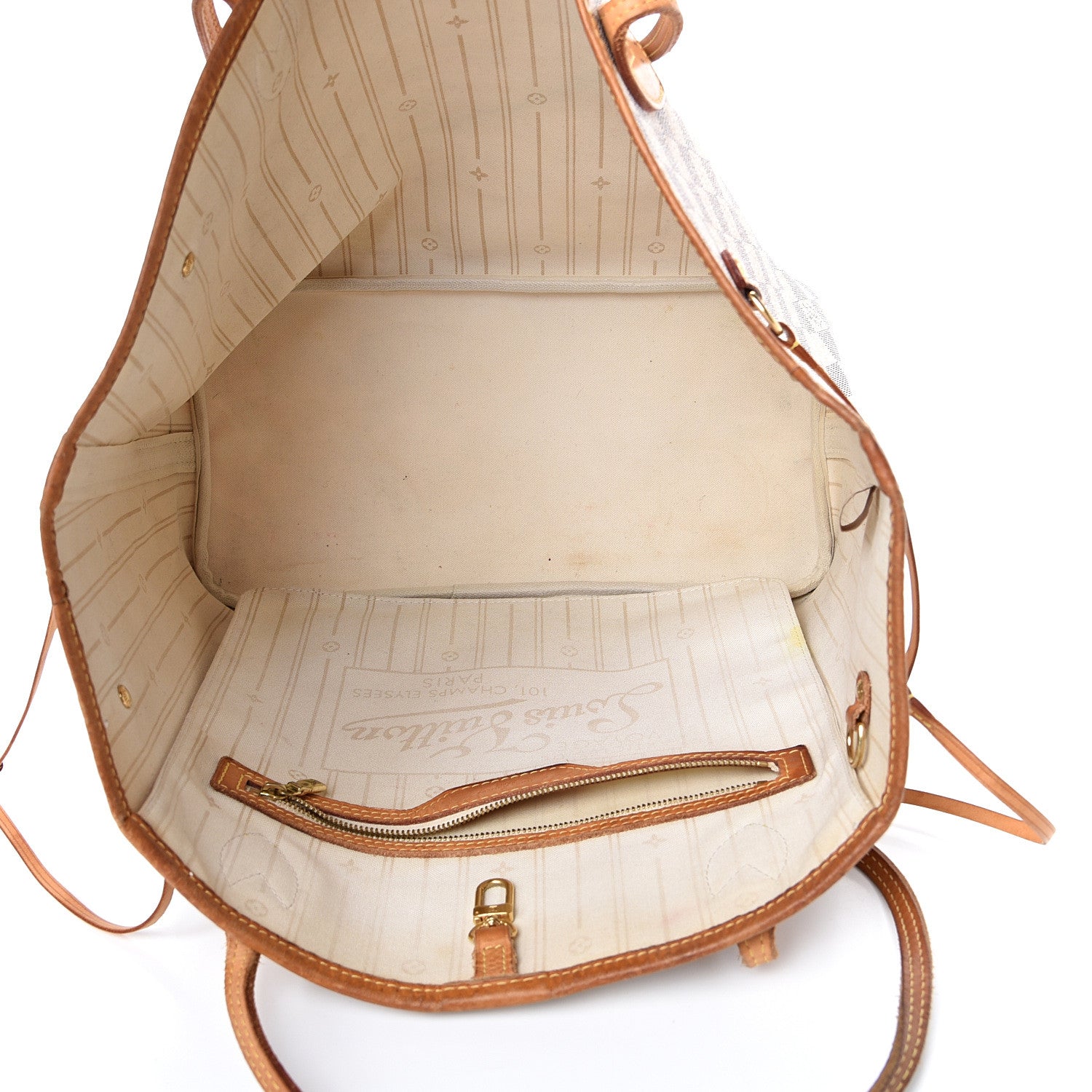 Louis Vuitton Damier Azur Neverfull MM 4 of 24