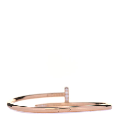 Cartier 18K Pink Gold Diamond Juste Un Clou Bracelet 18 3 of 5