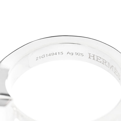 Hermes Sterling Silver PM Clou de Forge Ring 54 7 4 of 7