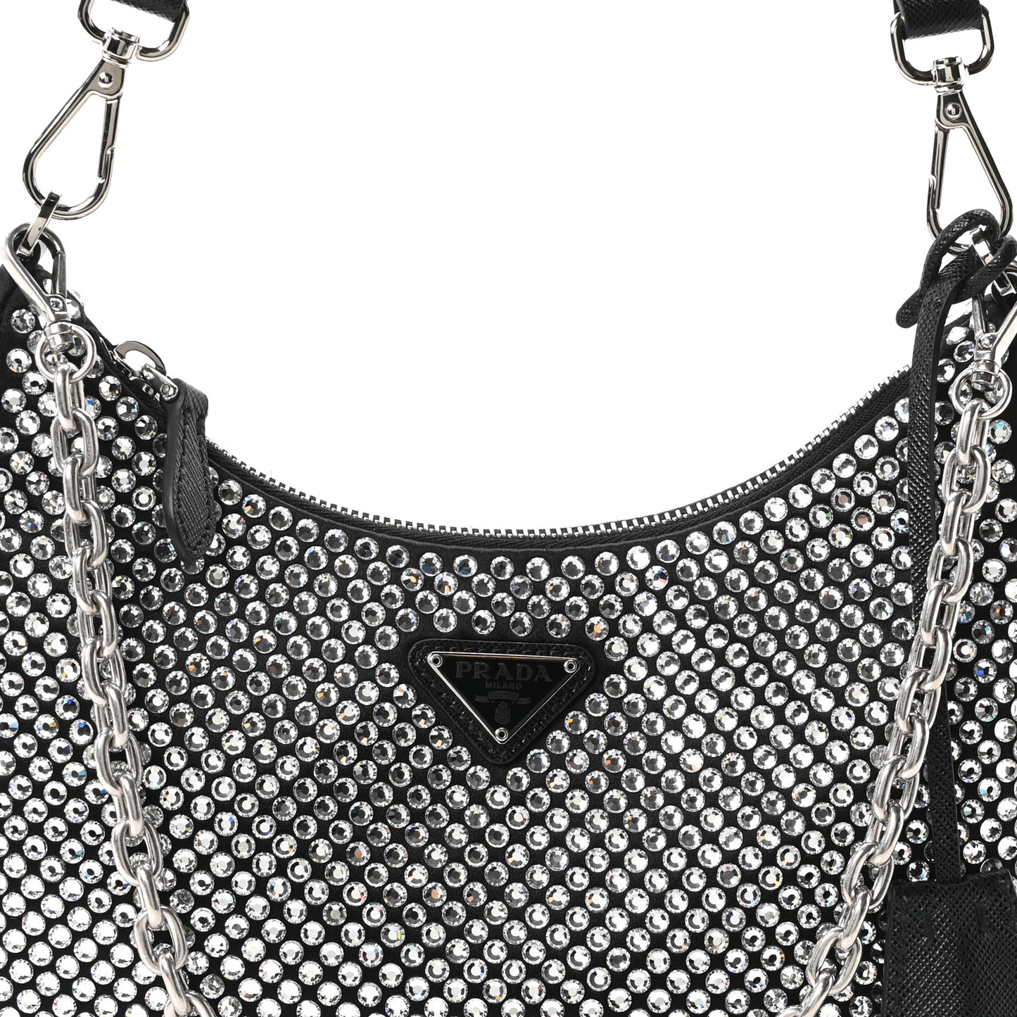 Satin Crystal Re-Edition 2005 Shoulder Bag Cristal