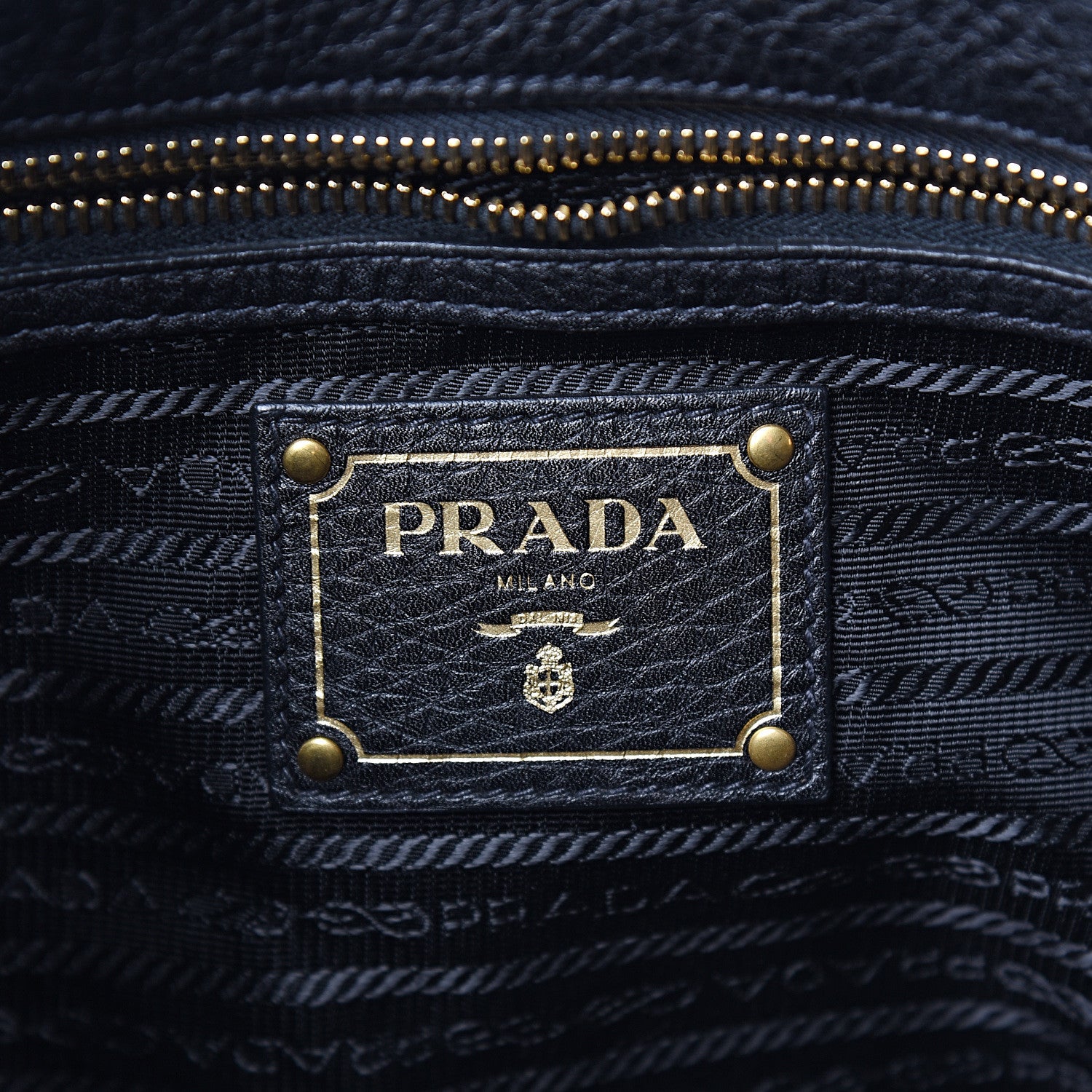Prada Vitello Daino Shoulder Bag Black 5 of 9